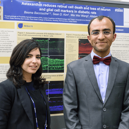 Basma Baccouche and Hashim Ali-Khan at ARVO 2017