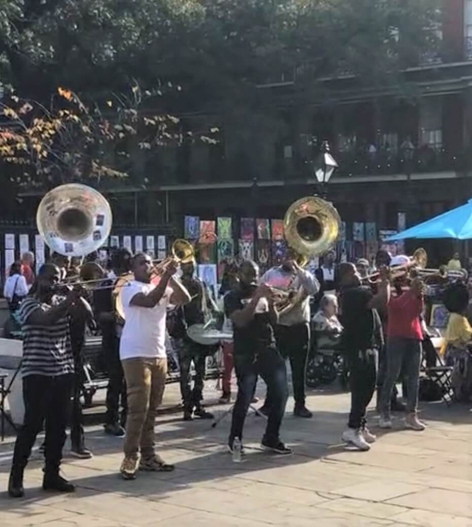 Musicians at Jackson Square, New Orleans, La.