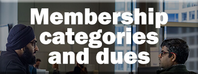 Membership categories and dues