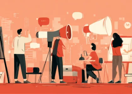 Multiple people talking in various ways